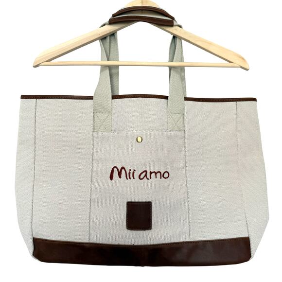 Mii Amo spa robe + tote set taupe/white - OSFM - Picture 10 of 14